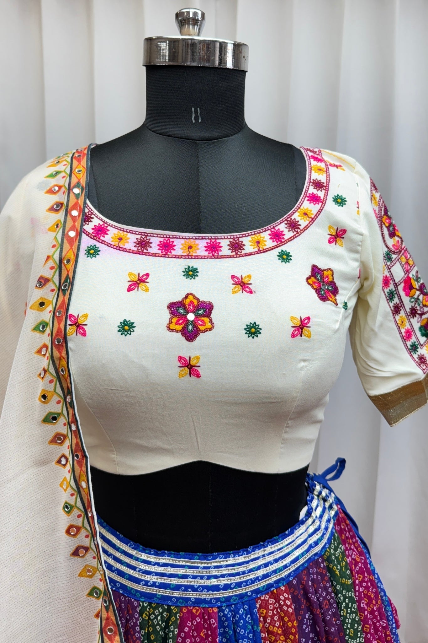 Multi Color Traditional Designer Navratri Special Lehenga Choli - ETHNICDEAL