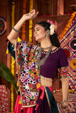 Multi Color Traditional Navratri Lehenga Choli With Mirror And Lampi Work - ETHNICDEAL