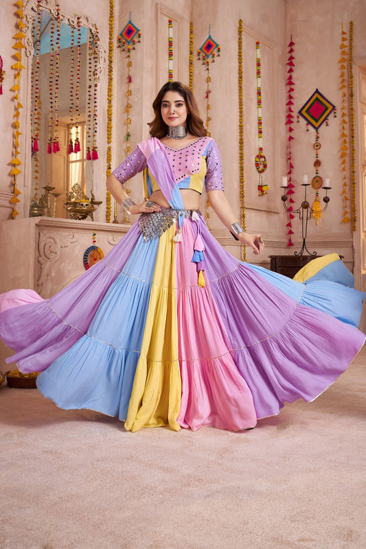 Tradition Designer Classic Colorful Navratri Lehenga Choli - ETHNICDEAL
