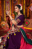 Multi Color Traditional Navratri Lehenga Choli With Mirror And Lampi Work - ETHNICDEAL