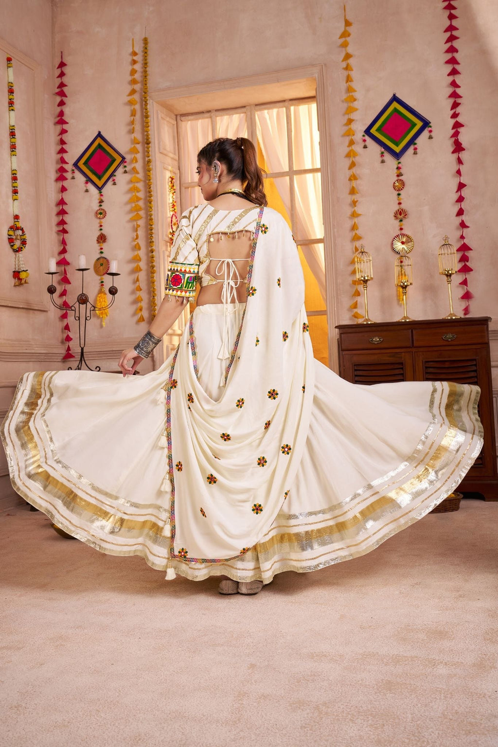 Traditional Elegance Navratri Designer Lehenga Choli - ETHNICDEAL