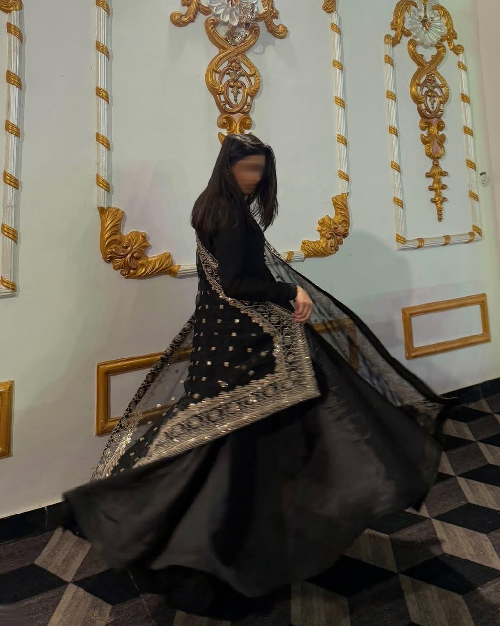 Elegant Pure Faux Georgette Kurta Dupatta Set With Palazzo - ETHNICDEAL