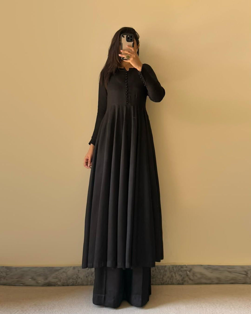 Elegant Pure Faux Georgette Kurta Dupatta Set With Palazzo - ETHNICDEAL