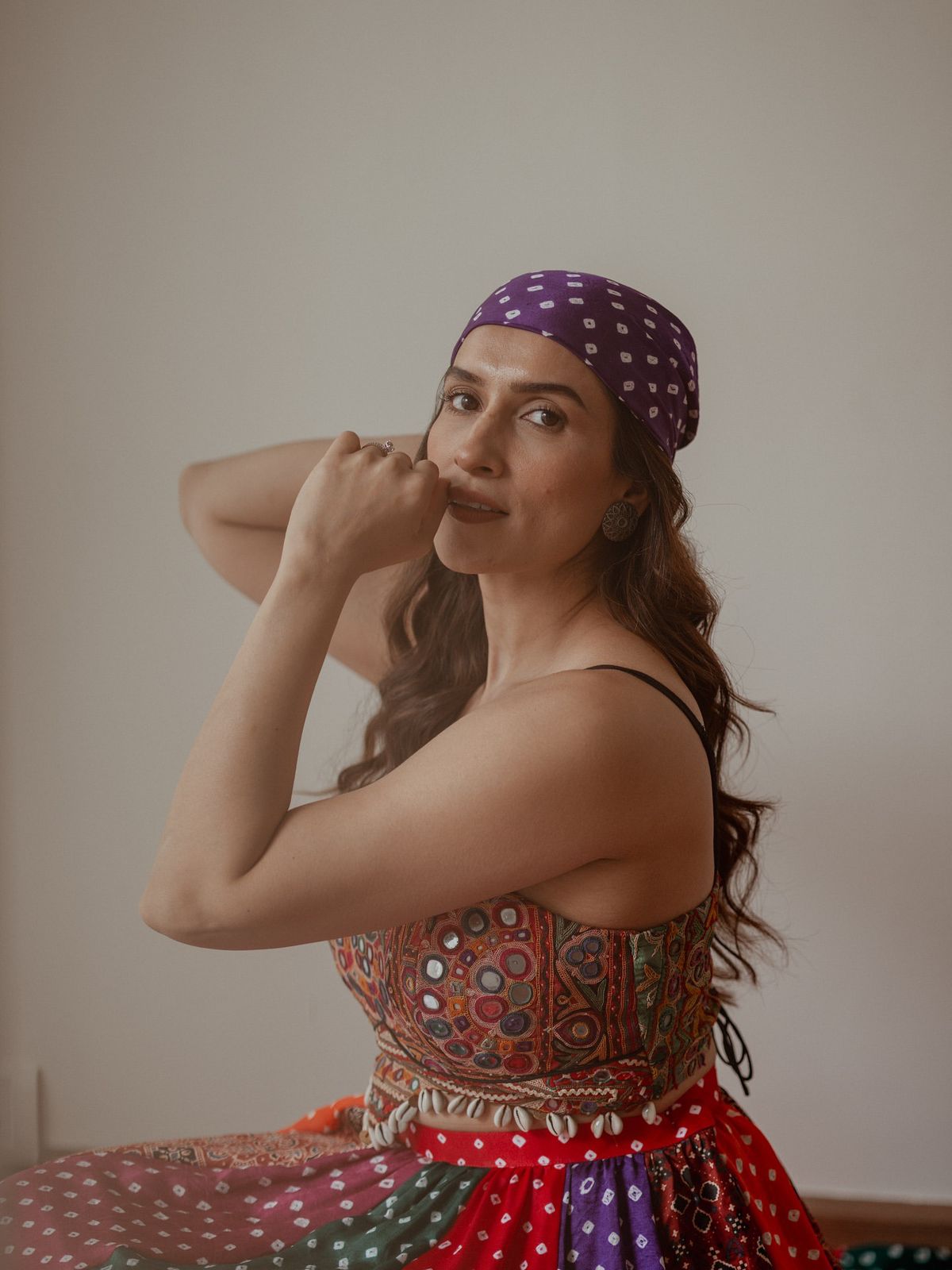 Premium Boutique Navratri Special Multicolored Faux Georgette Lehenga Choli - ETHNICDEAL