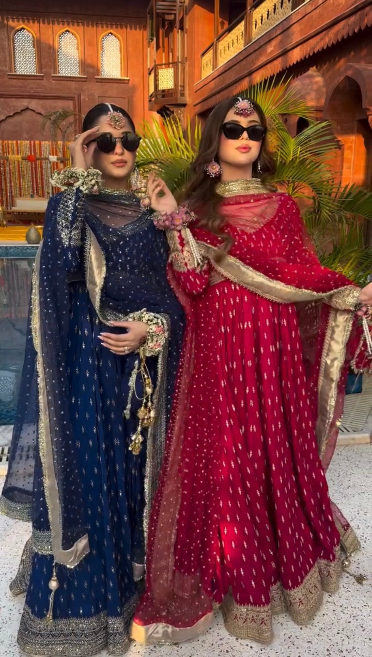 Festival Wear Pure Chinon Silk Sequins Embroidered Anarkali Pant Suit - ETHNICDEAL