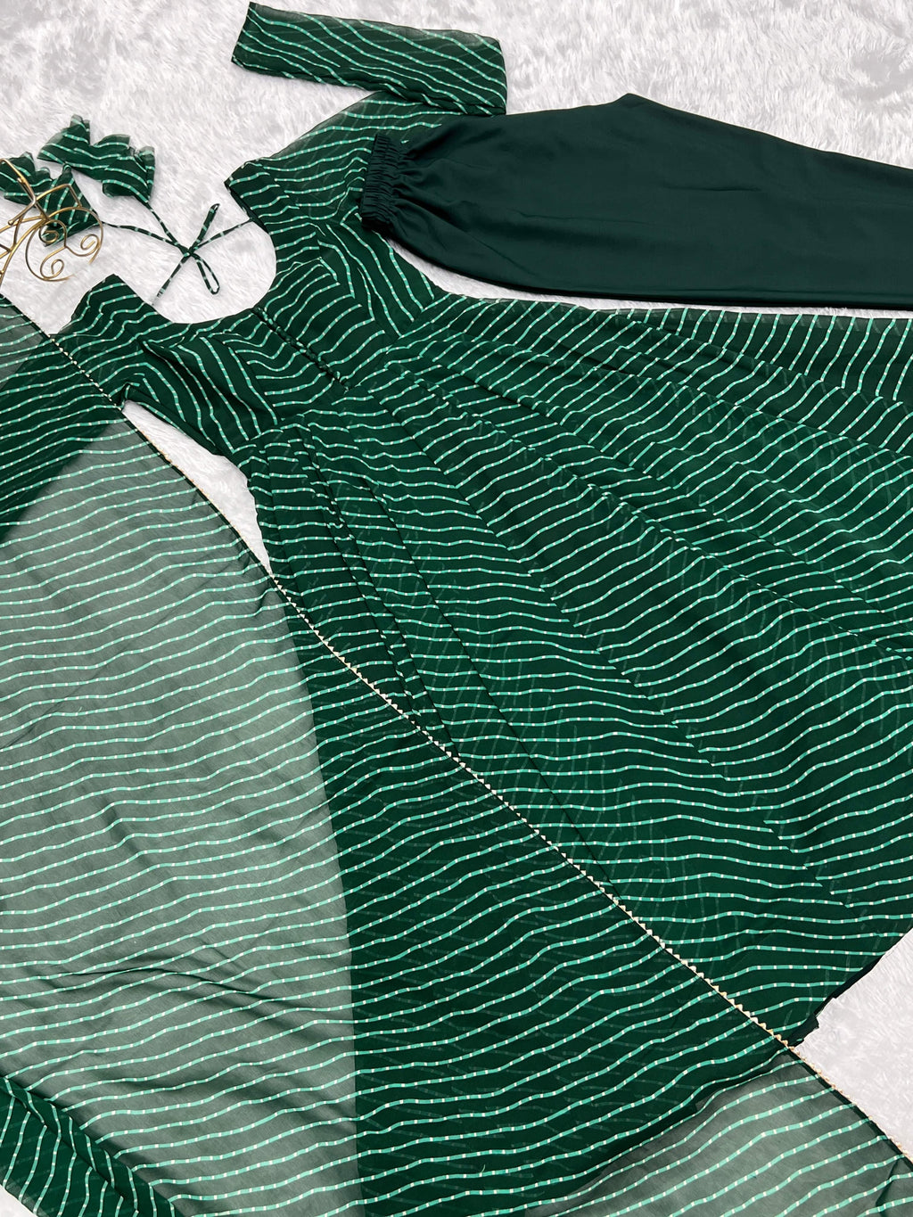 Splendid Faux Georgette Printed Fully Stitched Anarkali Pant Suit - Ethnicwish