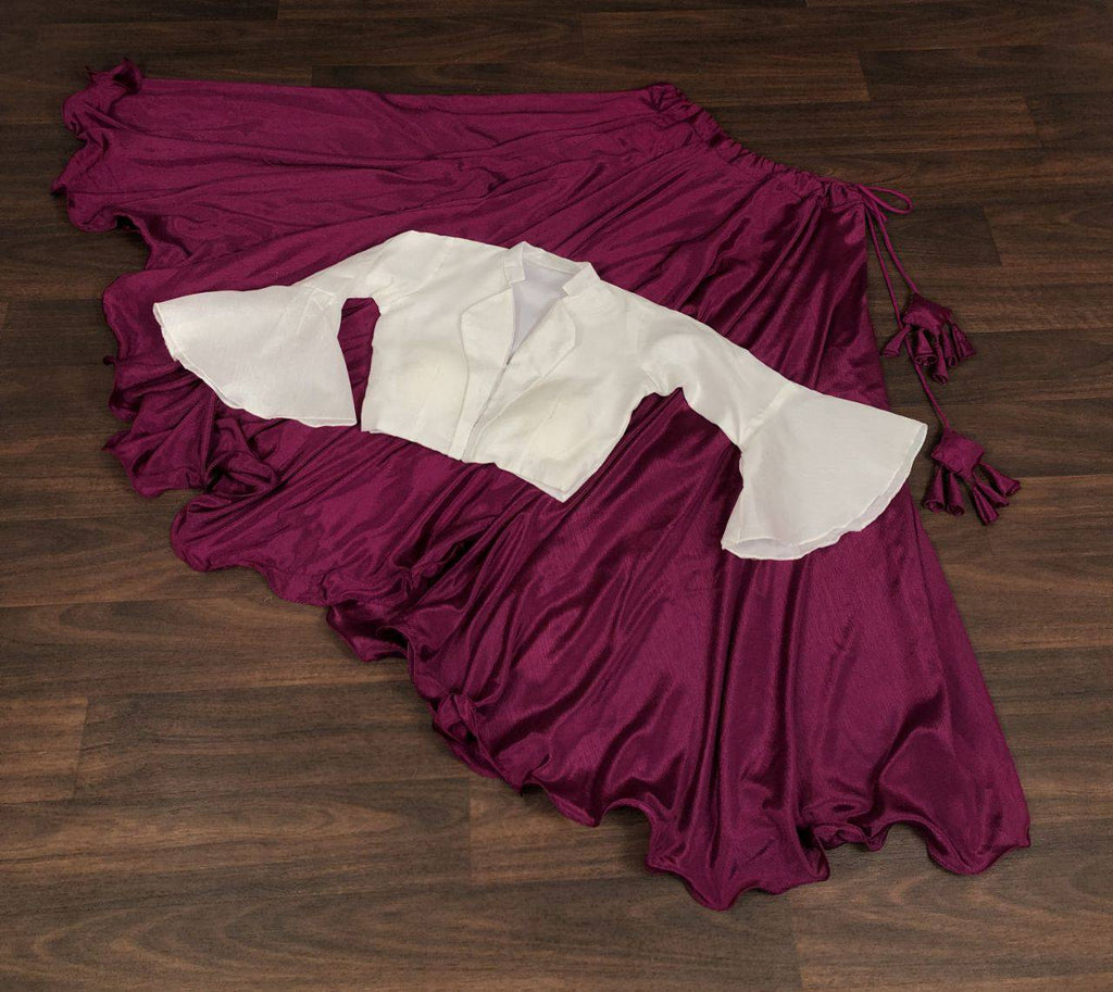 Passionate Chinon Fully Stitched Lehenga Choli Set - Ethnicwish