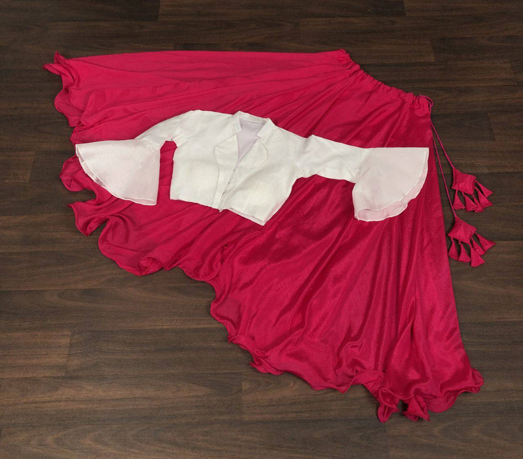 Passionate Chinon Fully Stitched Lehenga Choli Set - Ethnicwish