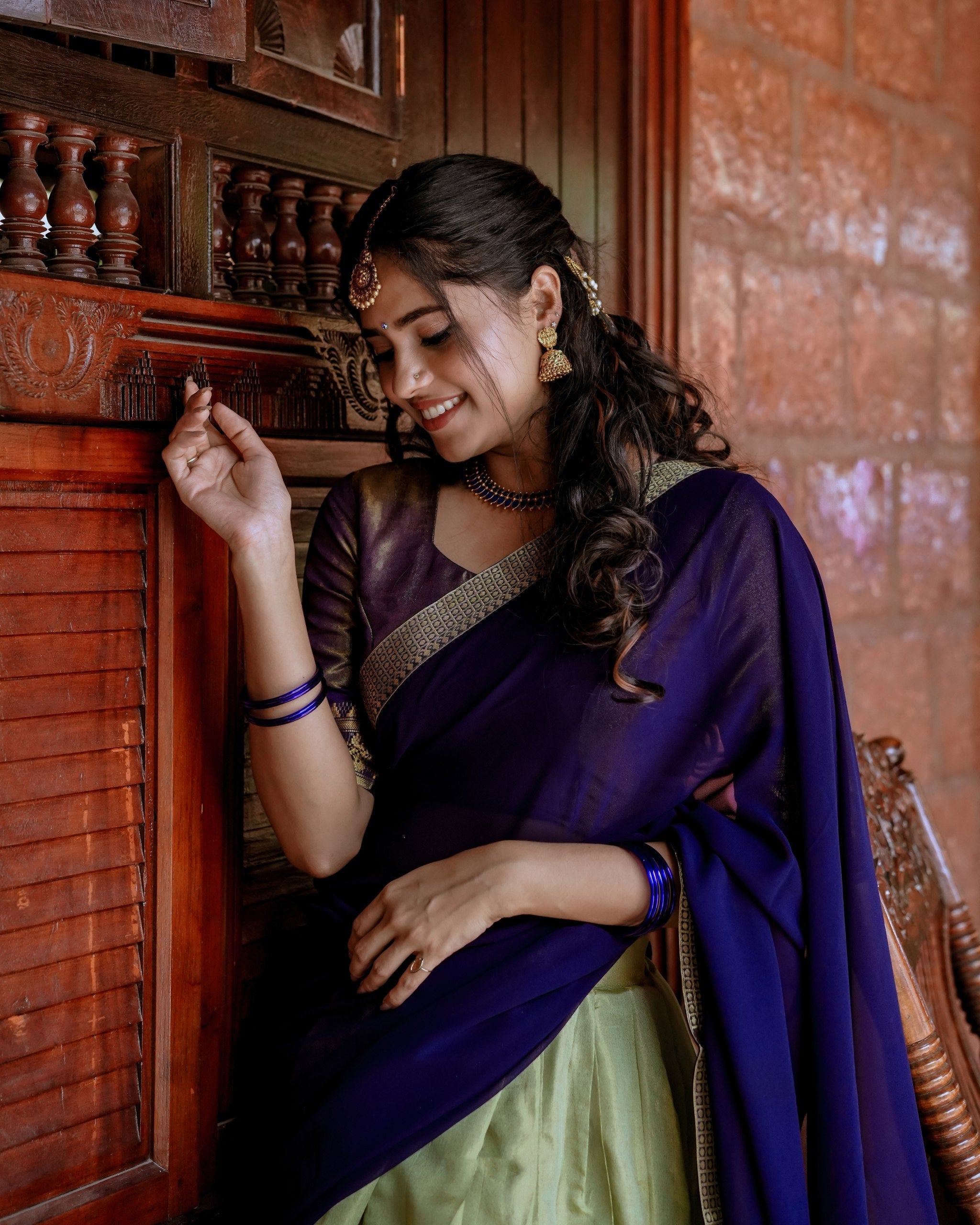 Stunning Pista Green Kanchipuram Silk Zari Weaving Worked Lehenga Choli - ETHNICDEAL