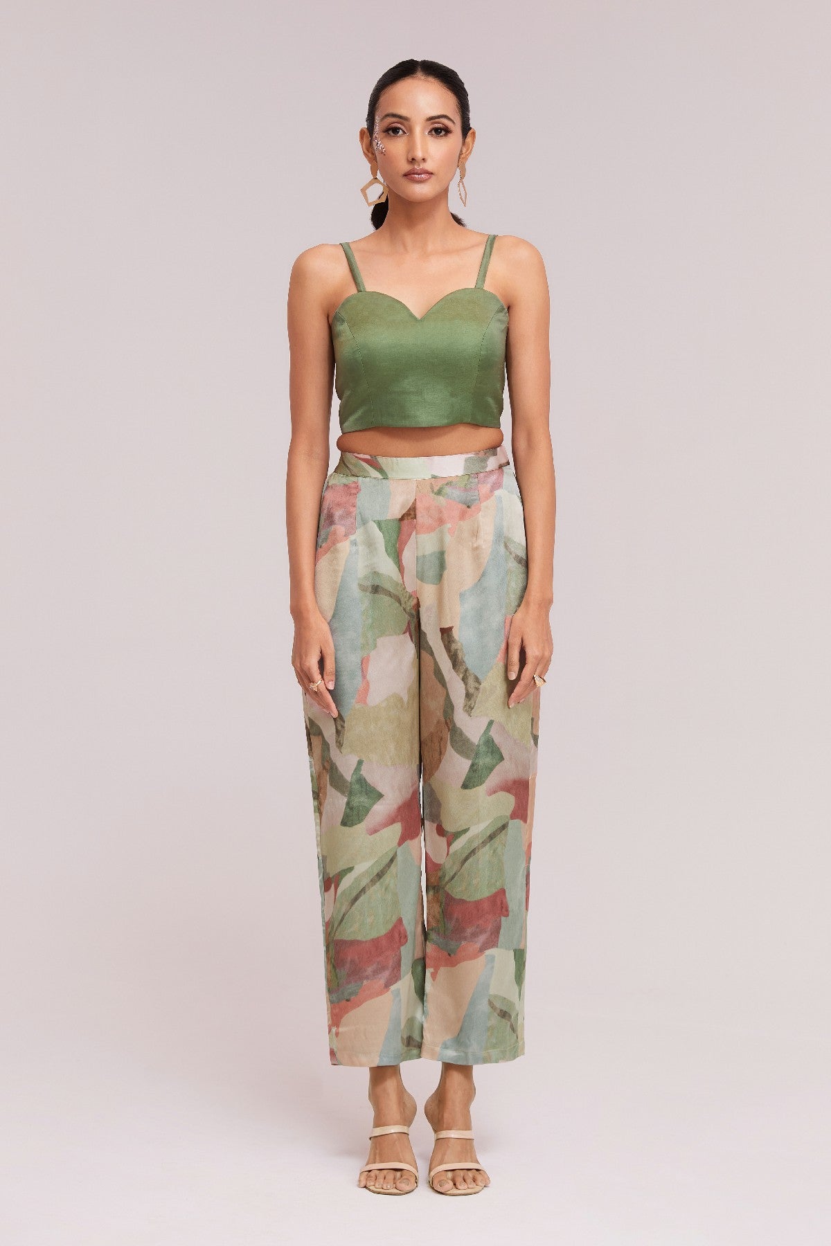 Elegant Multicolor Modal Satin Co-Ord Set - ETHNICDEAL