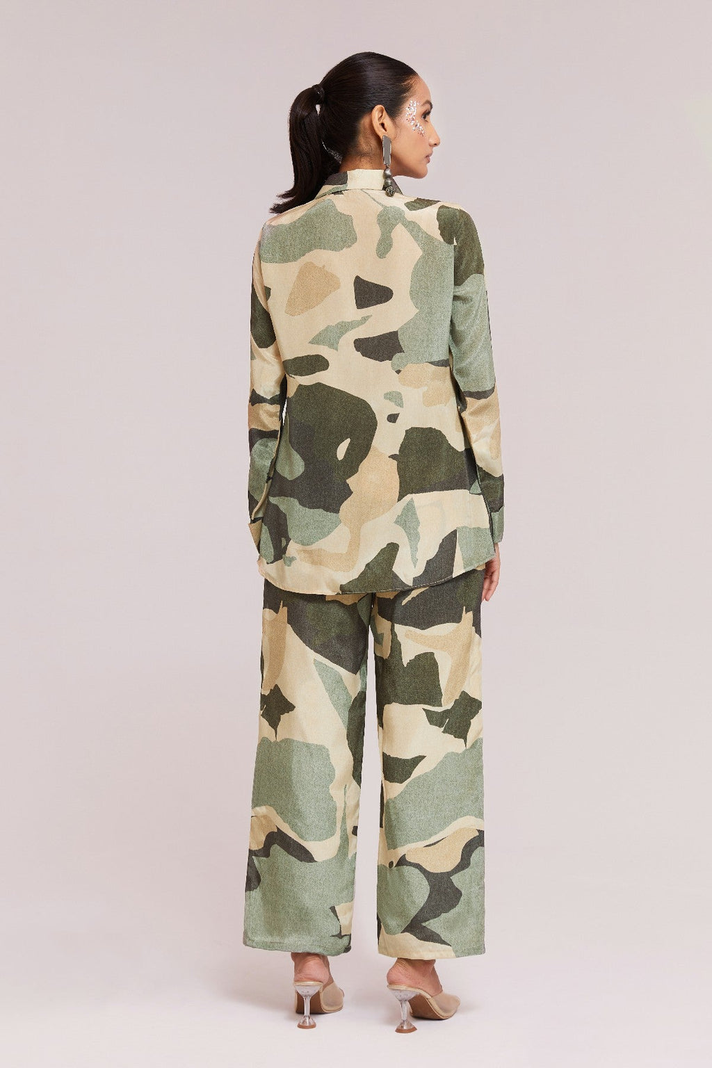 Multi-Color Printed Crepe Co-Ord Set - Ready To Wear Elegance - ETHNICDEAL